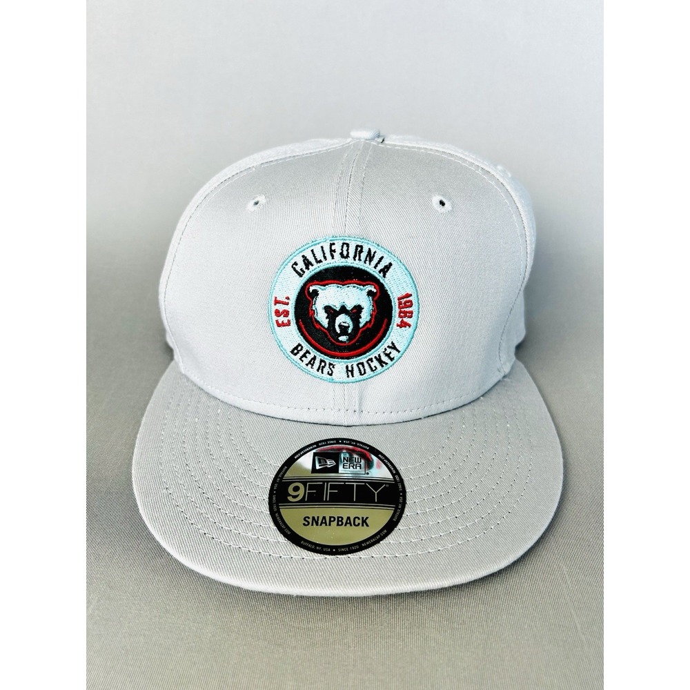 California Bears Hockey New Era 9fifty SnapBack Cap Adjustable Hat With Sticker